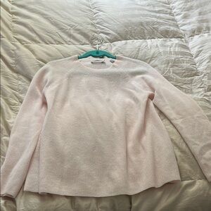 Vince Pink Crew Neck Sweater Soft Knit Classic